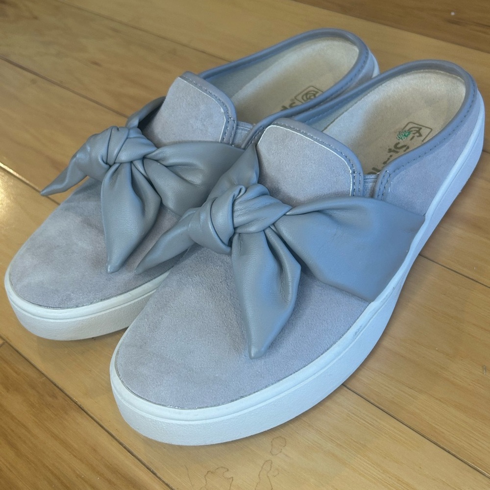 Spenco Barbados Orthotic Suede Bow Women’s Mules